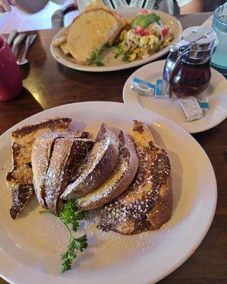 French Toast and The Veggie Scramble