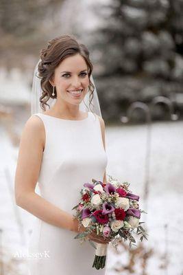 Beautiful jewel toned winter wedding..