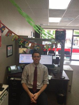 We wanted to welcome our new team member Blake who just had a B-day this weekend!