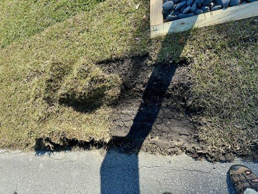 USPS truck Damage to lawn