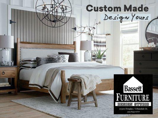 Experience the beauty of Bassett Furniture.  We help you design your perfect comfy spaces.