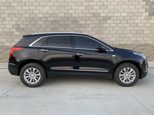 2019 Cadillac XT5 with 5% Ceramic Lifetime Warranty film. Lancaster CA