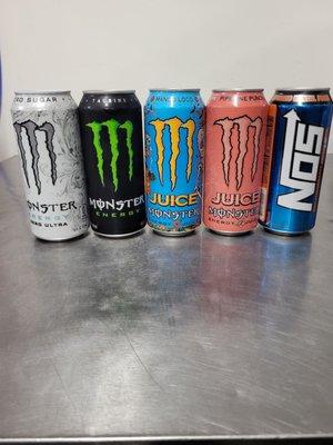 Energy  drinks sold at sur sushi