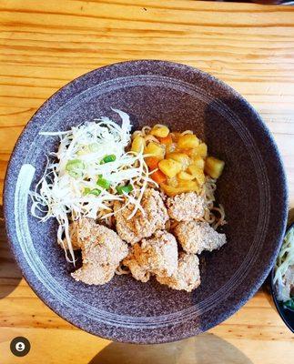 Karaage curry ramen