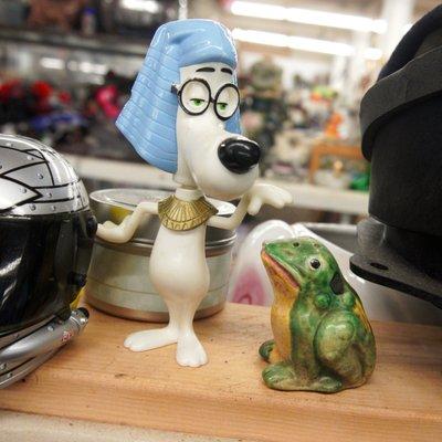 Mr. Peabody Egyptian bobble head figure. McDonald's Happy Meals collectibles.