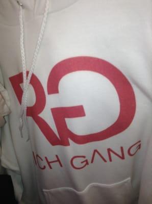 White hoodie; doesn't look faded.