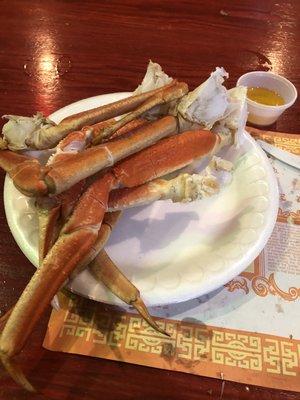 Nice size crab legs but only on Father's Day