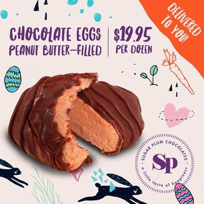 Milk Chocolate Peanut Butter Easter eggs