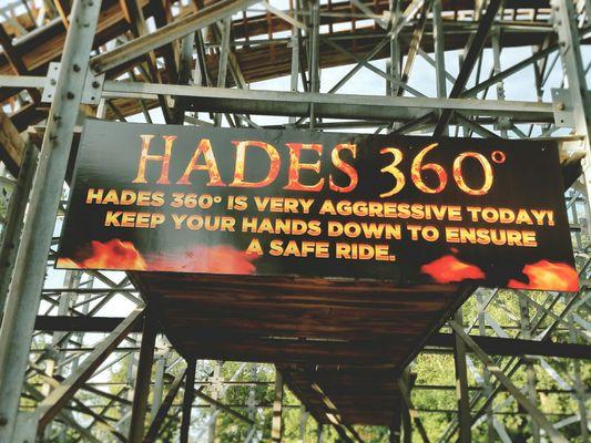 Is there a day when Hades 360° ISN'T aggressive?? No. No there is not.