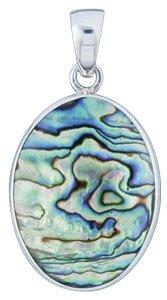 Sterling silver & abalone pendant by Charles Albert