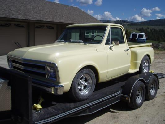 '68 ready for the trip to Denver from Montana.  Photo taken Friday 5/15 outside Missoula.