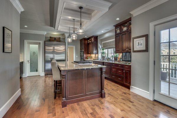 Open concept Kitchen with Quartz countertops