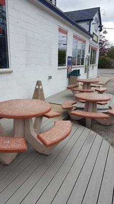 Outside seating