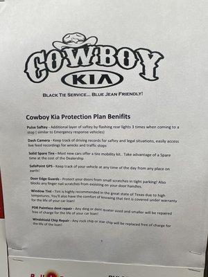 cowboy kia protection plan benefits that you can't remove