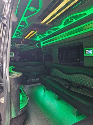 12 passenger luxury executive sprinter. Available for wine and city tours