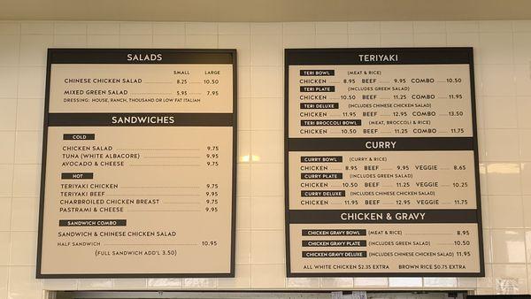 Menu Boards  06-04-2024