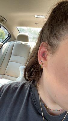 Conch piercing