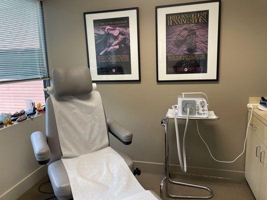 Bay Area Foot and Laser's Walnut Creek office exam room.