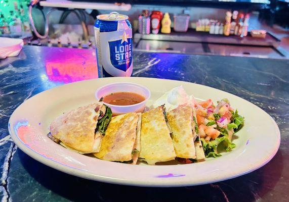 Spinach & Mushroom Quesadillas