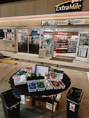 New Year's Day store had this coffee display out at 4:30am to make coffee rush less hectic!