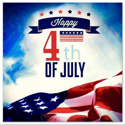 We are OPEN until 2pm on the 4th of July‼    Happy Independence Day !