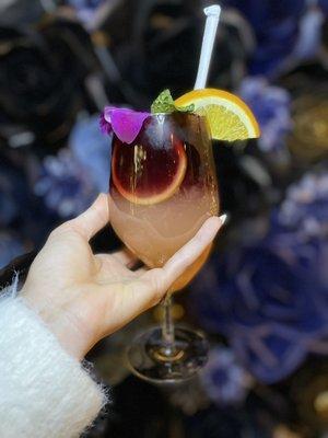 Sake sangria - MUST TRY!!! it's not sweet!