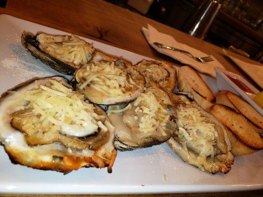 Louisiana char grilled oysters.. Hated it! The oysters were old I had one and it was awful .  Need to be fresh.