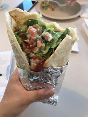 Chicken shawarma wrap with Pita bread $8.71