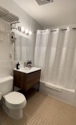 Clean and decent size bathroom