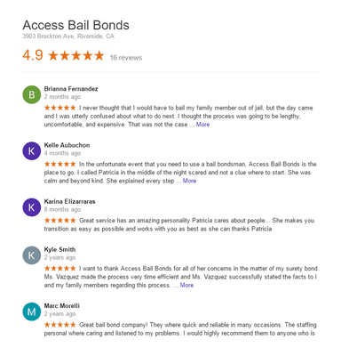 Are main goal at Access Bail Bonds, is to provide quality service to anyone that we help.