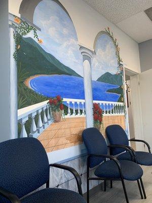 Mural in waiting room