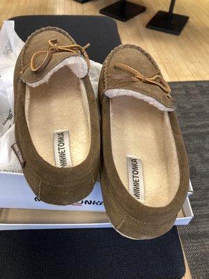 Minnetonka slippers (now manufactured in China)