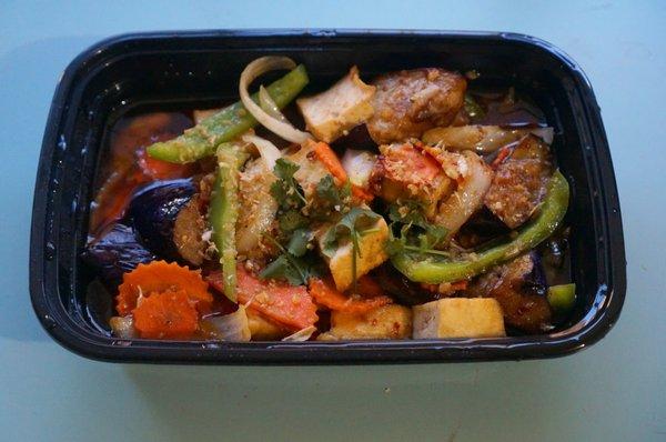 Spicy eggplant with tofu