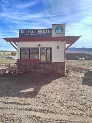 Coffee Corral...a great drive thru that has a brew with a view