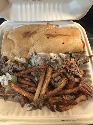 Philly Steak & Cheese with Fries