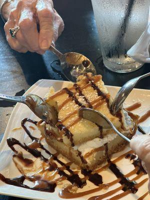 Gooey butter cake for dessert!!