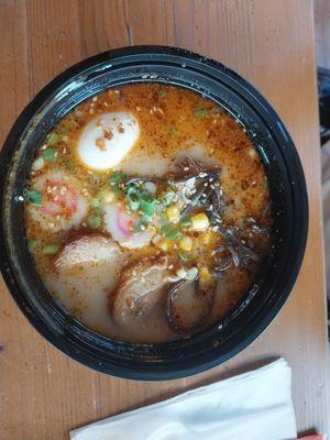 Garlic tonkatsu ramen bowl