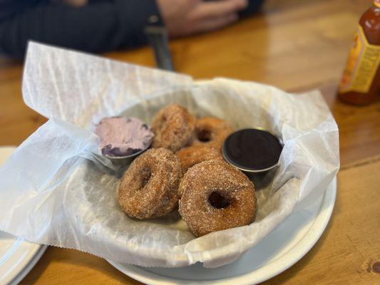 Fresh hot donuts for breakfast?! Yes please!