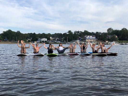 SUP Yoga on The Navasink