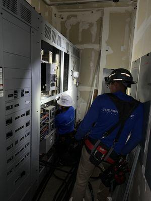 Emergency services to restore power for commercial property :)