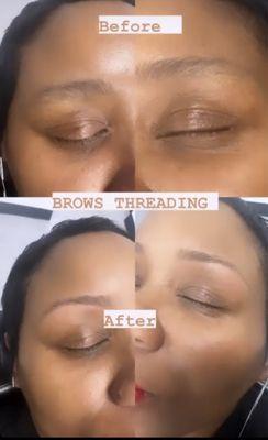 Brows threading