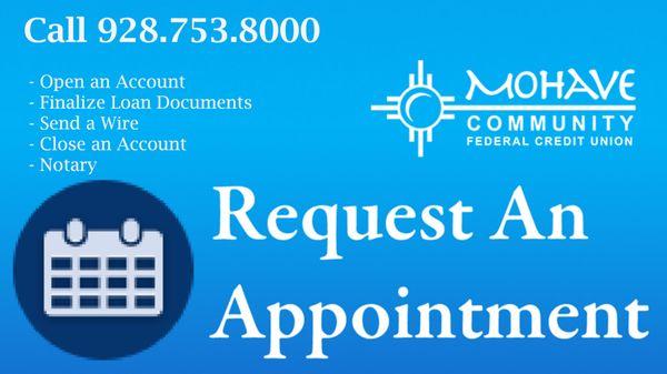 Request an appointment. Call 1-928-753-8000