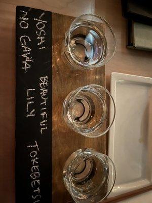 Sake flight