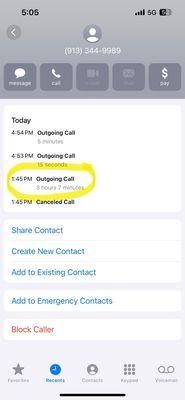 Record of being on hold for over 3 hours.