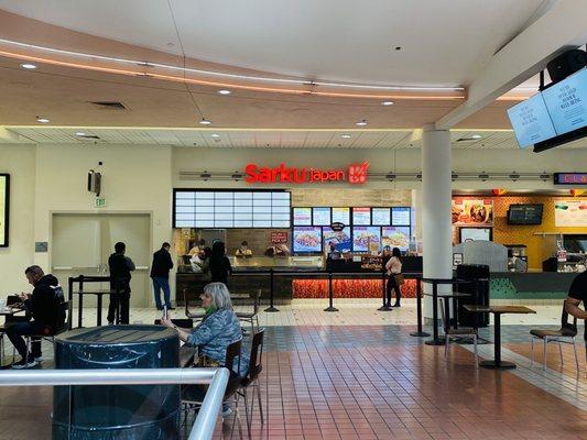 Food court indoor dining is open