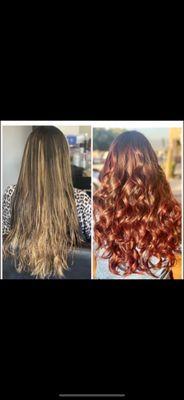 Beautiful transformation, she love her new color !!!