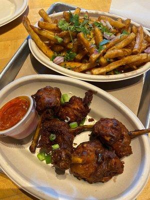 CHICKEN LOLLIPOPS (4 pc) MASALA FRIES