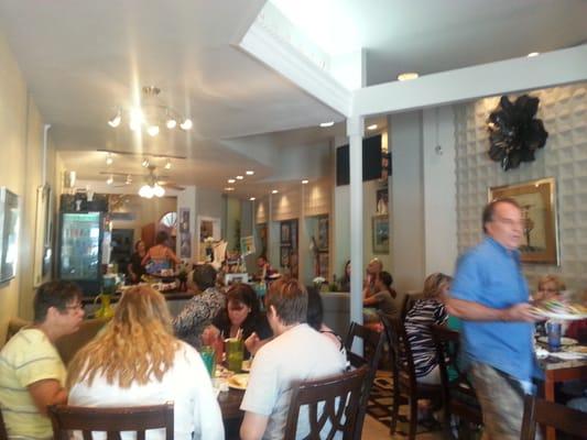 Busy dining area