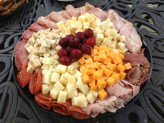 Great job of creating meat & cheese plate. Highly recommend ordering international cheeses