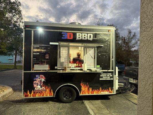 3D BBQ food truck